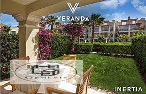 Apartment for sale, two rooms, super deluxe finishing + garden and pool in Veranda Sahl Hasheesh 11