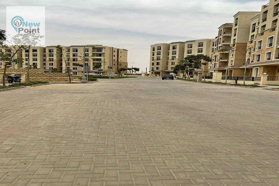 شقة بجاردن للبيع في قلب القاهرة الجديدة بمقدم 10% من كمبوند سراي Sarai Compound 0