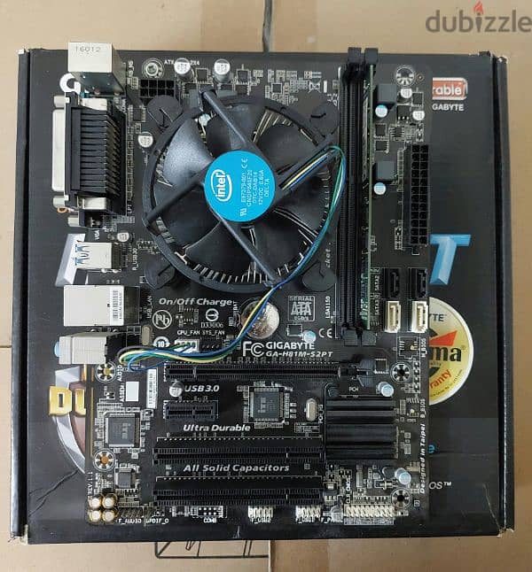 Gigabyte H81M-S2PT +  G3240 +  4gb ram 1