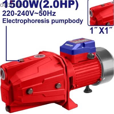 ماتور مياه 2 حصان 1500 واط تحضير ذاتي ماركة EMTOP ضمان سنة