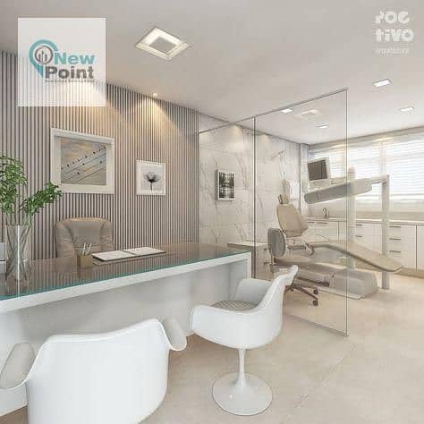 Own a fully finished clinic in the most upscale residential and vital areas in the Fifth Settlement, directly on the northern ninetieth road, near the 2