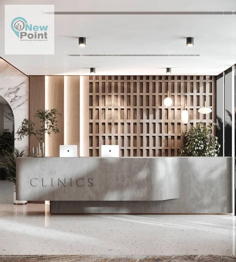 At the lowest price per square meter in the Fifth Settlement, own a fully finished clinic in the most upscale and vital residential areas, directly on 5