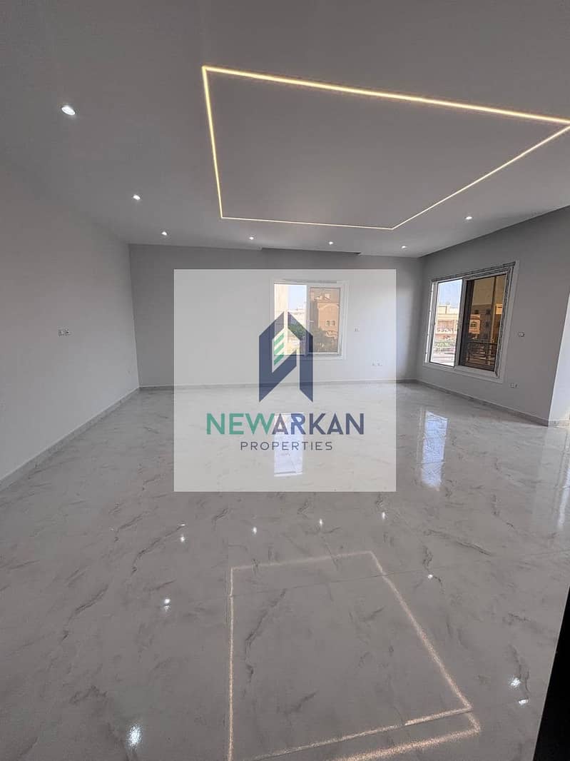 For sale apartment  230M fully finished in the 9th district Sheikh Zayed Villas 0