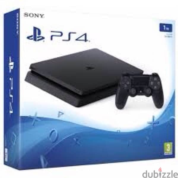 PS4 SLIM 1TB WITH GAMES AND PS PLUS 9 MONTHS 1