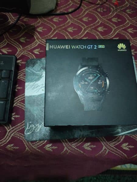 HUAWEI watch GT2 بالكرتونه والشاحن 1