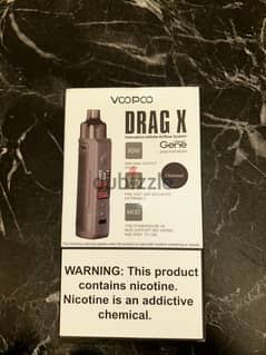 Drag X like new used 3 times only DL + MTL cartidge and 2 free liquids 0