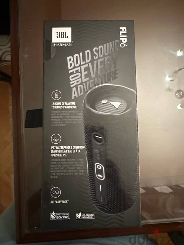 JBL Flip 6 Portable Waterproof Speaker Black 4