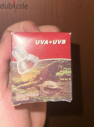 UVA + UVB Halogen lamb for reptiles 75W تحمل نوعين الاشعه  ادوات زواحف