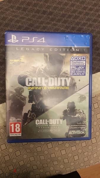 PlayStation 4 cd call of duty warfare