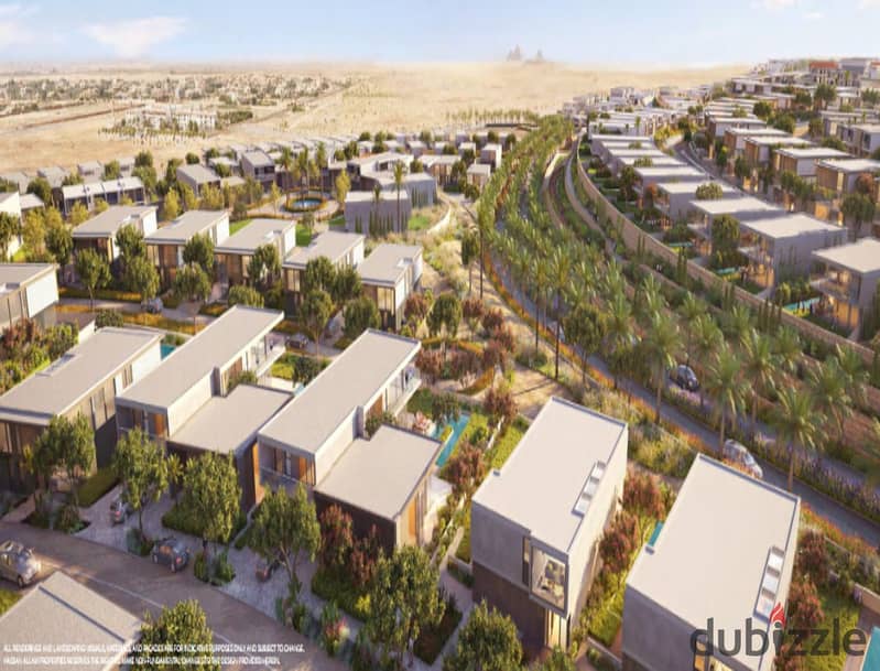 Townhouse in Hassan Allam’s Swan Lake West, located next to Palm Hills and New Giza. 2