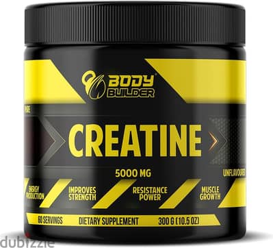 Body Builder Creatine Monohydrate, 60, Unflavored