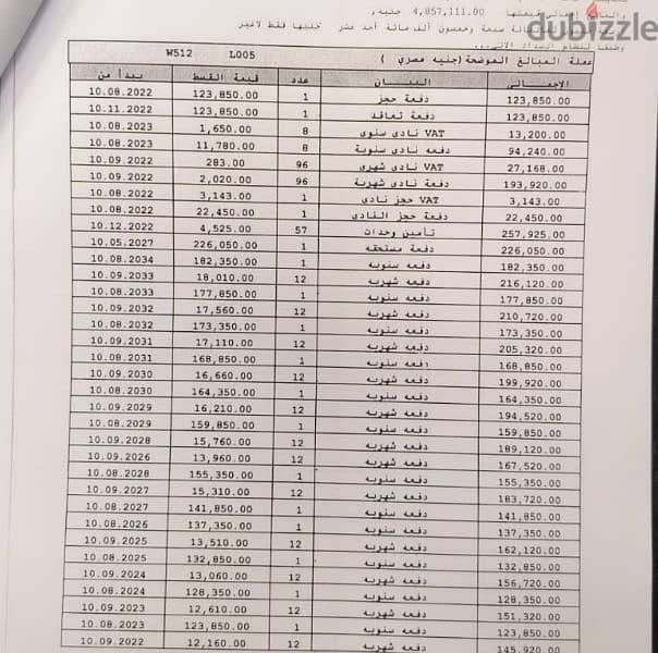 شقه للبيع في مدينتي b12 مساحه 106m دور ارضي بحديقة 55m مقدم و أقساط 4