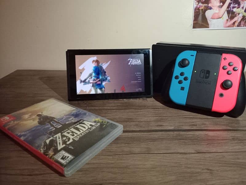 جهاز Nintendo switch v1 مستعمل 0