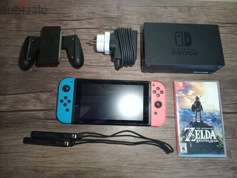 جهاز Nintendo switch v1 مستعمل 2