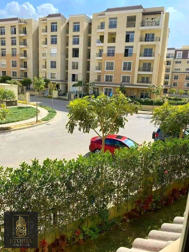 First floor apartment 155 m on Suez Road with installments until 2032 in a compound 3