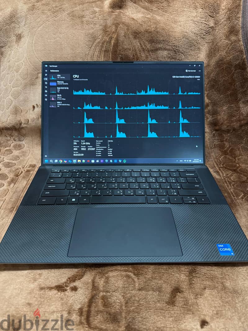 Dell XPS 9520 12nd Gen, RAM 40GB DDR5, 1T SSD M. 2 3