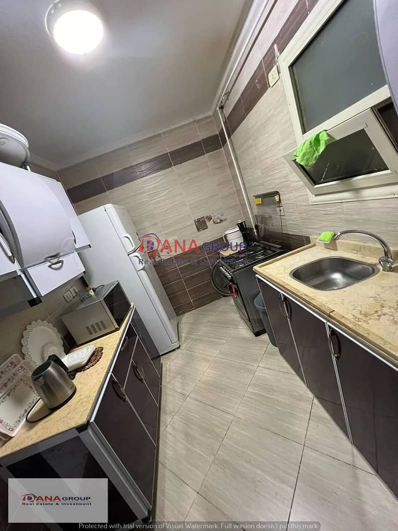 Apartment for rent in Dar Misr District 12 fully furnished fully air-conditioned cold hot  Area 130 Meters  3 Bedrooms  2 bathrooms  First floor there 2