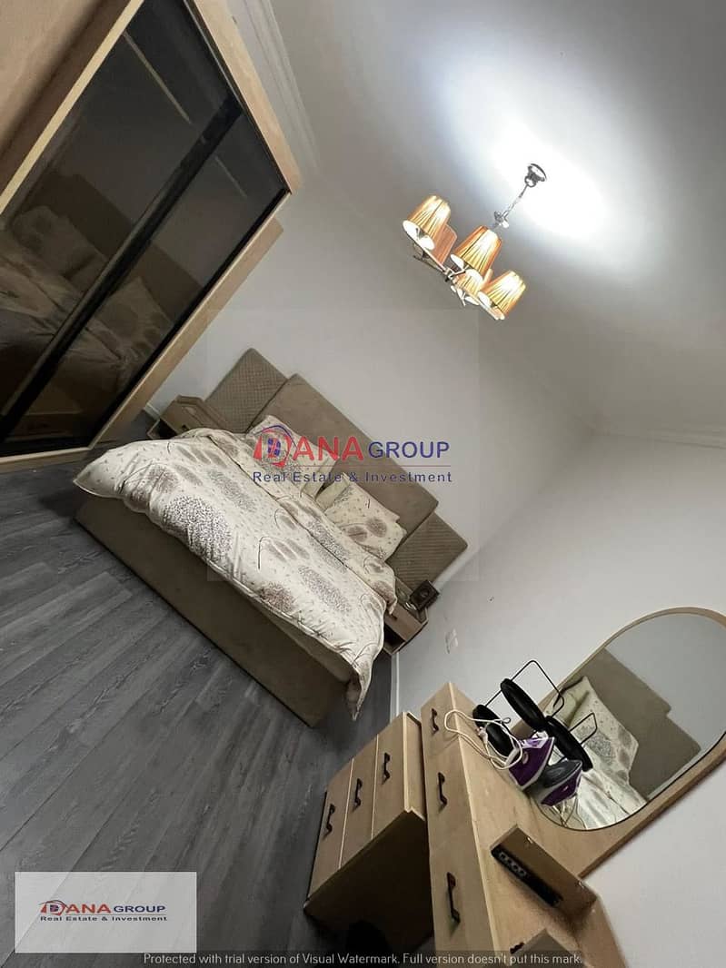 Apartment for rent in Dar Misr District 12 fully furnished fully air-conditioned cold hot  Area 130 Meters  3 Bedrooms  2 bathrooms  First floor there 4