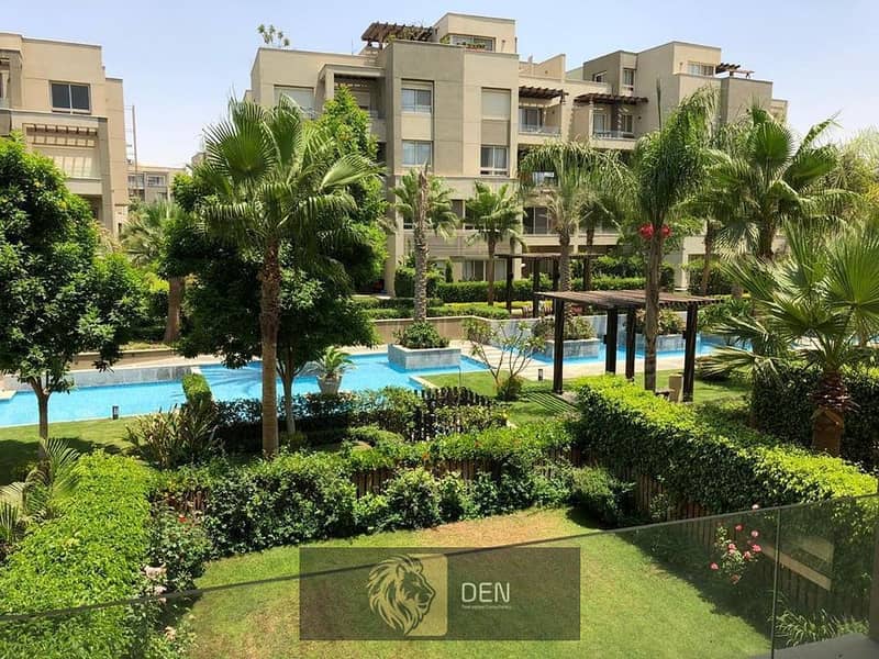 Under market price  Town house corner for sale with landscape view in " Swan lake residence " ,New Cairo 6