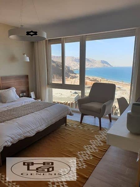 bought a chalet in IL Monte Galala village, located in the heart of Ain Sokhna, with a direct view of the sea from the developer, Tatweer Misr. 1