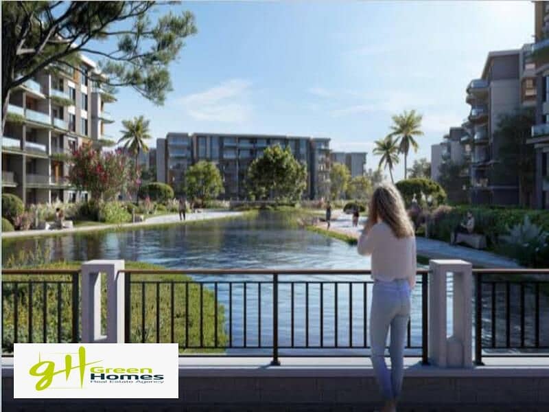 Apartment for sale overlooking lagoon view 167 m at Palm Hills New Cairo 1