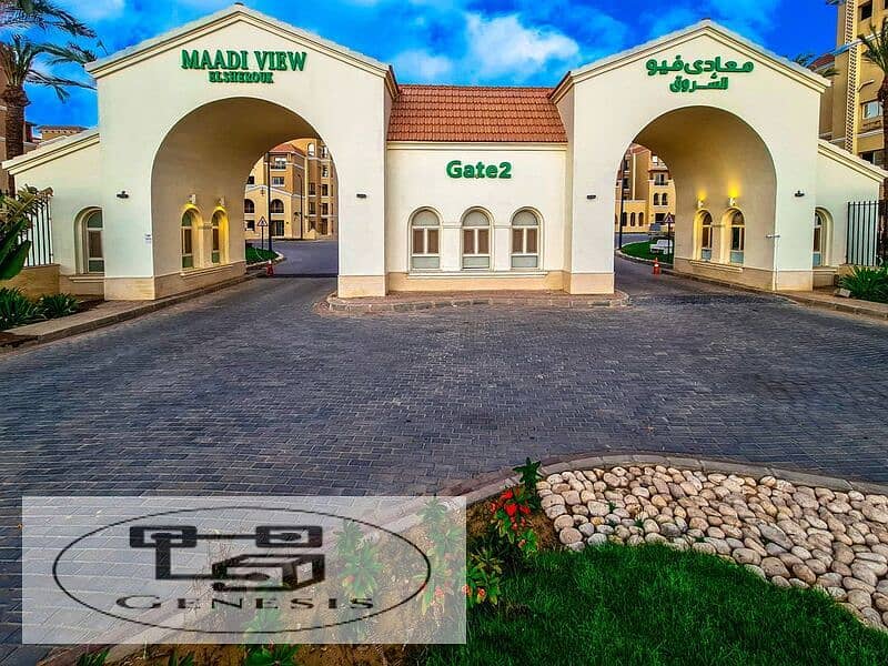 Penthouse for sale in Garden on Suez Road in front of Madinaty Gate 10