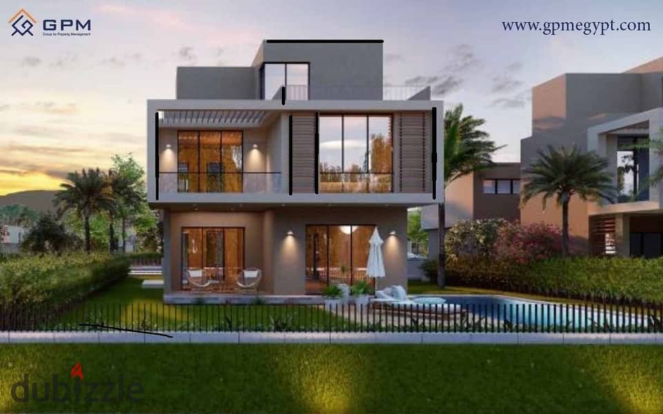 Villa for sale with a swimming pool in Sodic East Compound, in New Heliopolis. 10