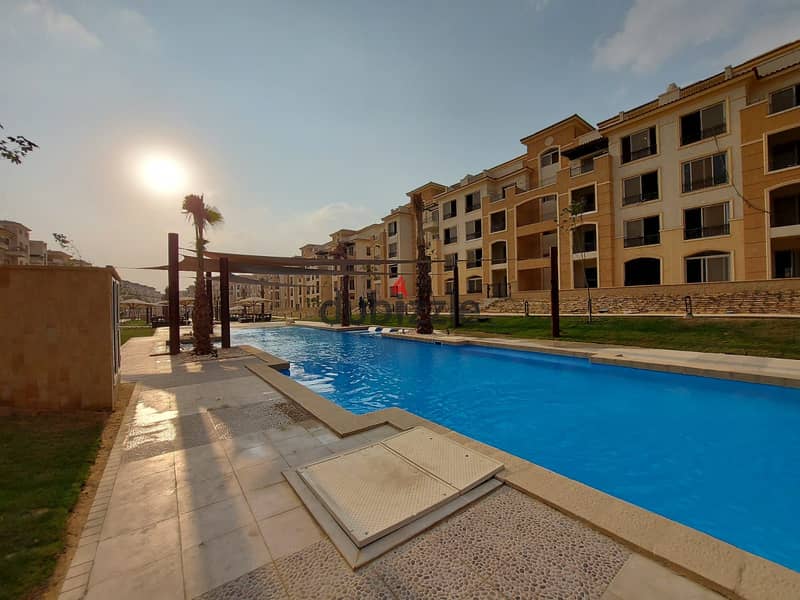 شقة للبيع 128 م في كمبوند ستون بارك التجمع الخامس بمقدم 10% فقط  Stonr park new cairo 8