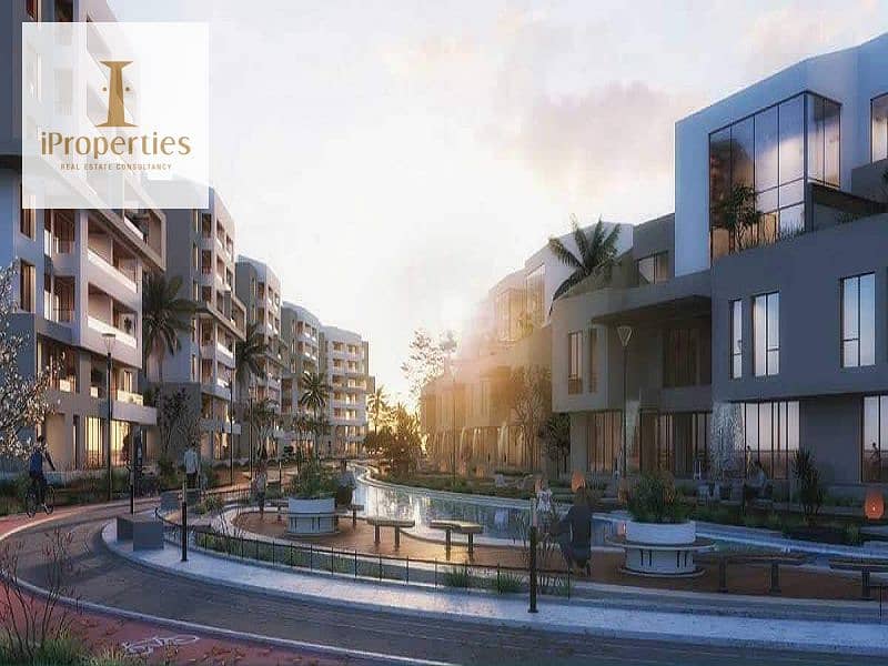 Finished apartment in Rosail project With10%down payment and  installments up to 10 years in the heart of New Cairo in khaled sabry holding 6