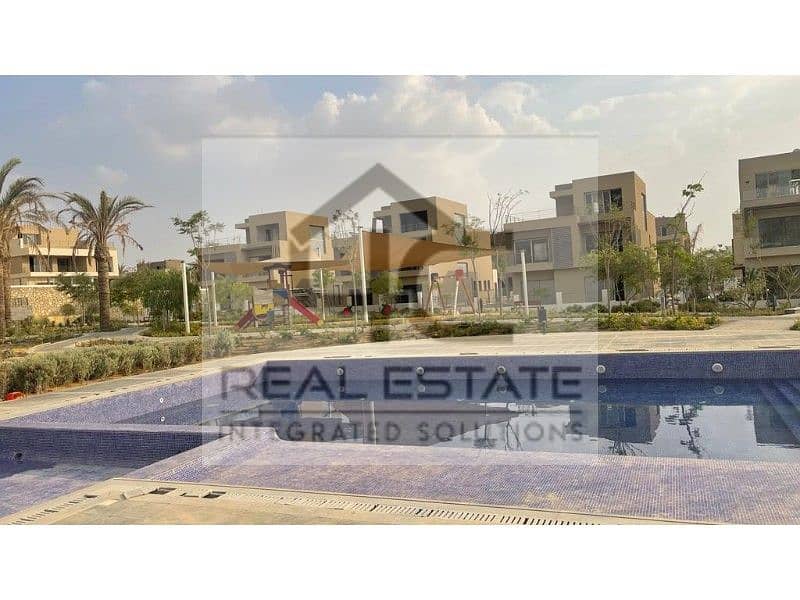 Townhouse Corner for sale with price including maintenance  in the heart of New Cairo with the lowest down payment and installments 9