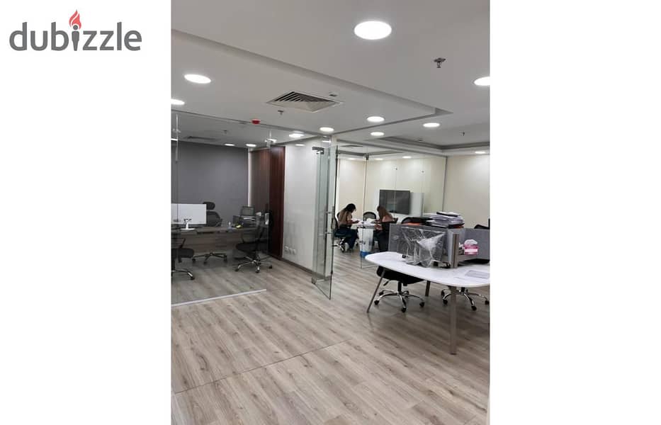 Office 114m Fully finished for rent in trivium square new cairo 8