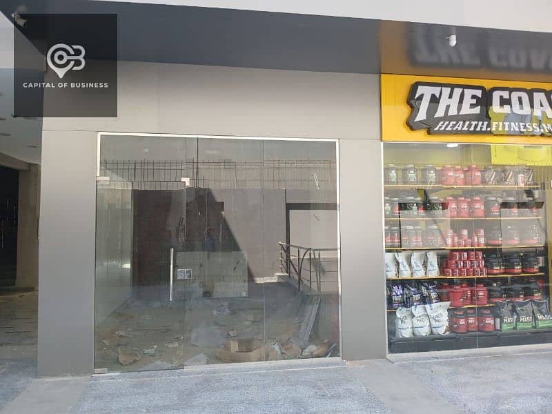 80m2 store for sale, minutes from the Fifth Settlement Court, in Millennium Mall 9