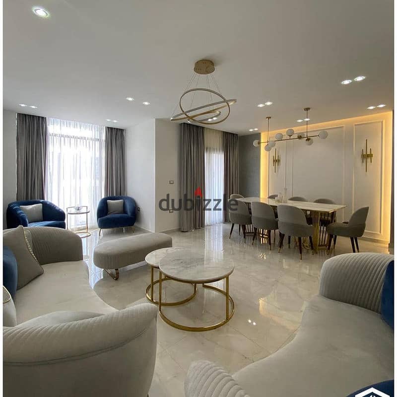 For 1,800,000 and the remaining balance in installments, receive a fully finished super luxury apartment with immediate delivery for sale in LACAPITAL 3