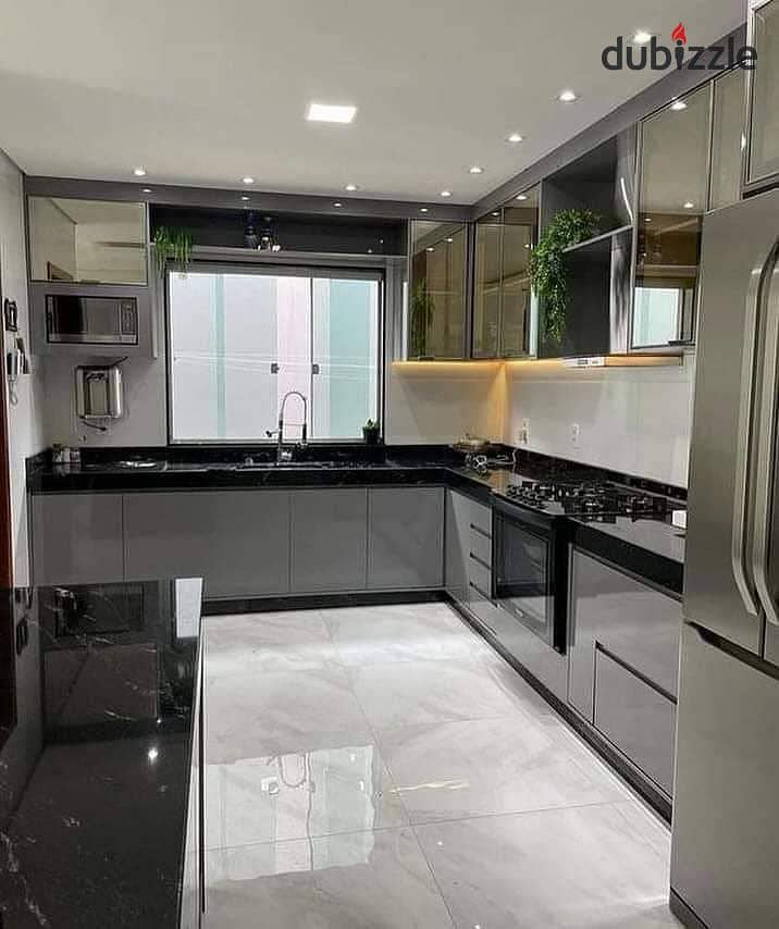 For 1,800,000 and the remaining balance in installments, receive a fully finished super luxury apartment with immediate delivery for sale in LACAPITAL 4