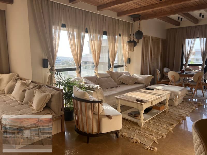 Luxurious finishing and furnished Penthouse for sale at Villette Sky Condos New Cairo ready to move. . . 1