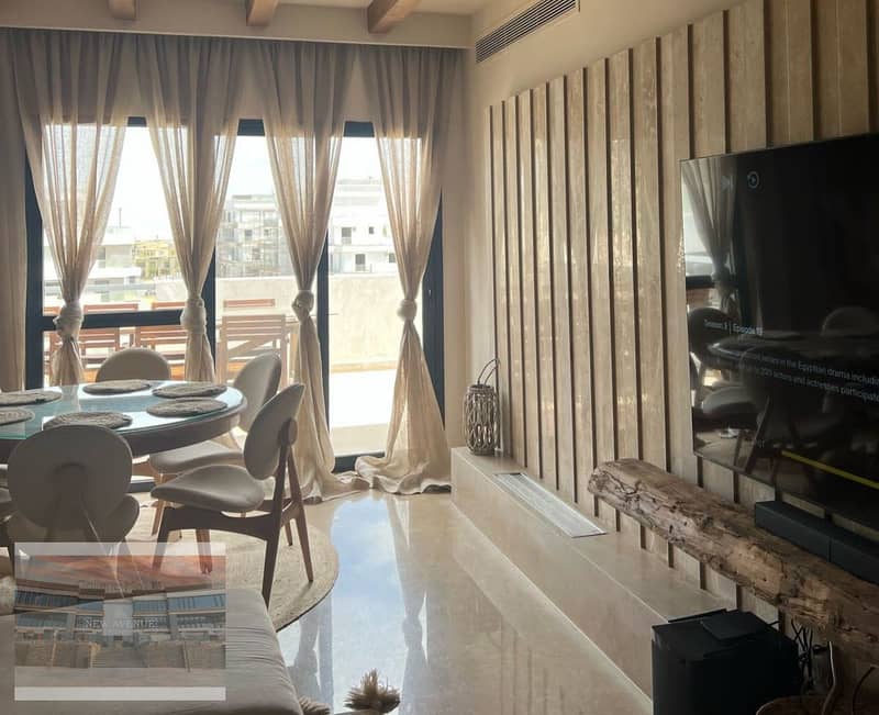 Luxurious finishing and furnished Penthouse for sale at Villette Sky Condos New Cairo ready to move. . . 8