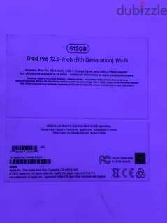 iPad Pro M2 512 wifi 0