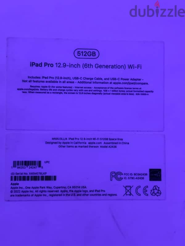 iPad Pro M2 512 wifi 0