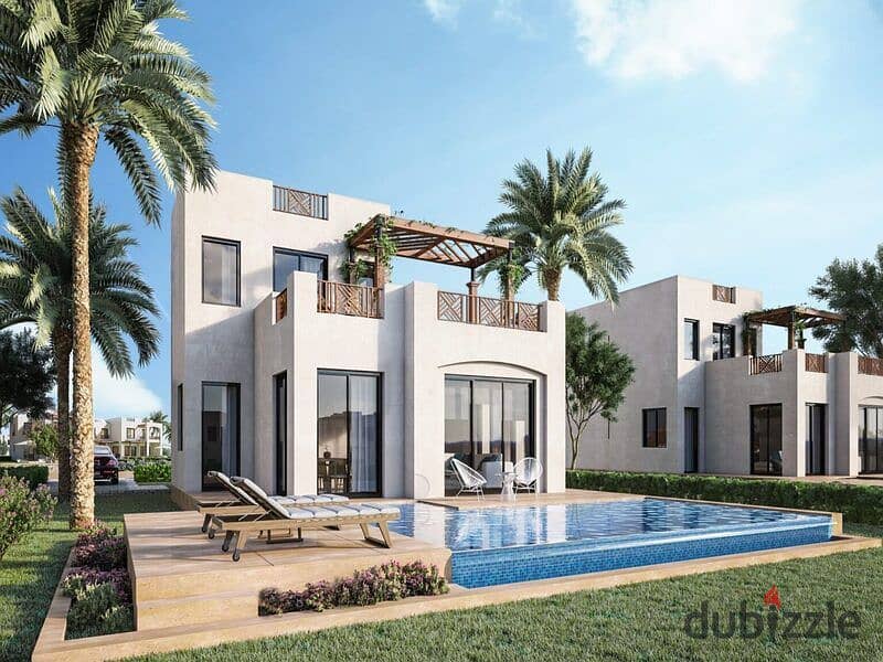 Chalet for sale in Makadi Heights, Hurghada, fully finished bedrooms. 5