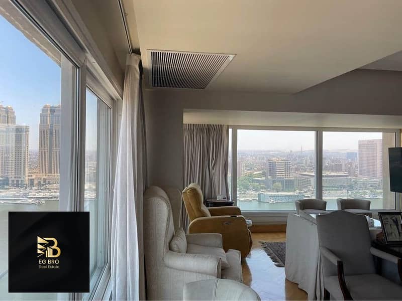 Apartment for sale in Rive du Nile, Maadi Corniche, direct high vinyl, 54 meters, ultra super luxury finishing 6