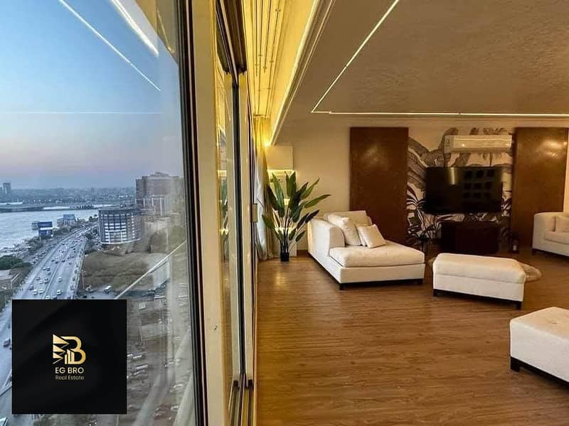 Apartment for sale in Rive du Nile, Maadi Corniche, direct high vinyl, 54 meters, ultra super luxury finishing 7