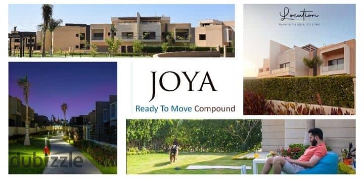 **Townhouse available for immediate delivery in the upscale Joya compound, located in front of Nile University and just minutes away from the 26th of 20