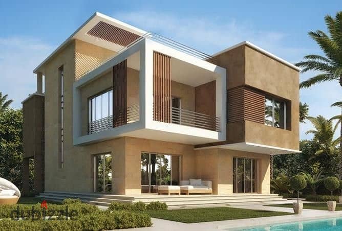 212 sqm villa in the heart of New Cairo in Sarai Compound next to Madinaty|in installments 3