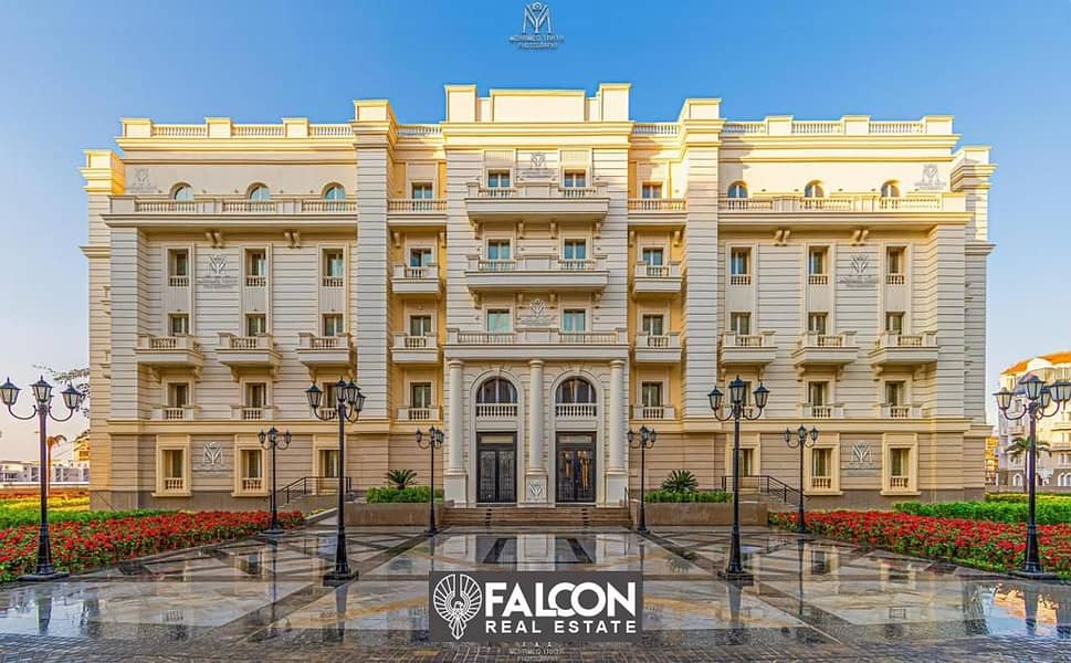 For sale, an apartment with immediate receipt, fully finished, in the heart of the Administrative Capital, with a 10% down payment and 12% installment 7