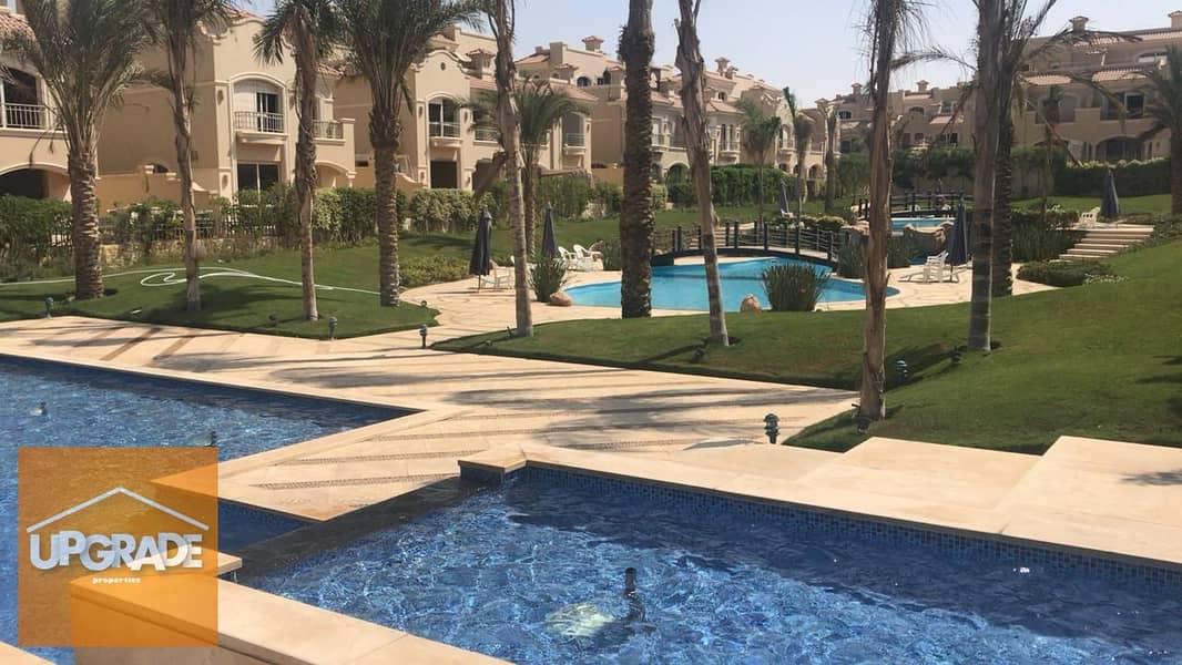 Twin house villa 235 m ready to move landscape view and lakes in Patio Casa Compound with the rest up to 5 years with La Vista in Shorouk City 1