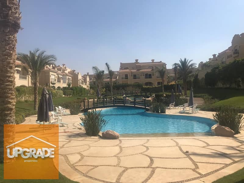 Twin house villa 235 m ready to move landscape view and lakes in Patio Casa Compound with the rest up to 5 years with La Vista in Shorouk City 7