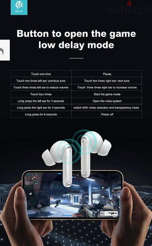 ديفيا سماعة أذن لاسلكية داخل الضمان استخدام شهر واحد فقط 6