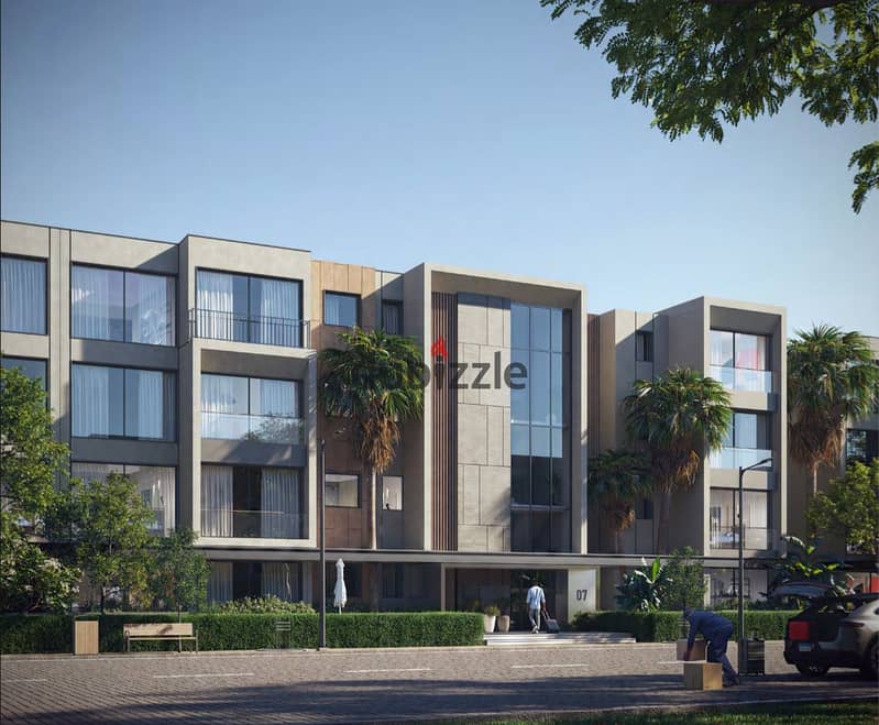 Live in Palm Hills in a fully finished apartment with installments over 8 years, prime location in Sheikh Zayed 1