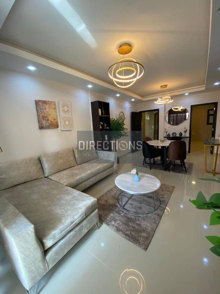 In a prime location and price, a ready-to-move-in apartment in Village West Compound in the heart of Sheikh Zayed 2