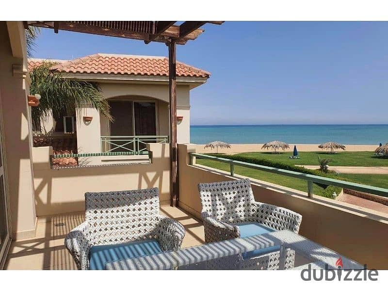 Chalet for sale, distinctive location in Sokhna, panoramic sea view, ready to move, near La Vista 6 4